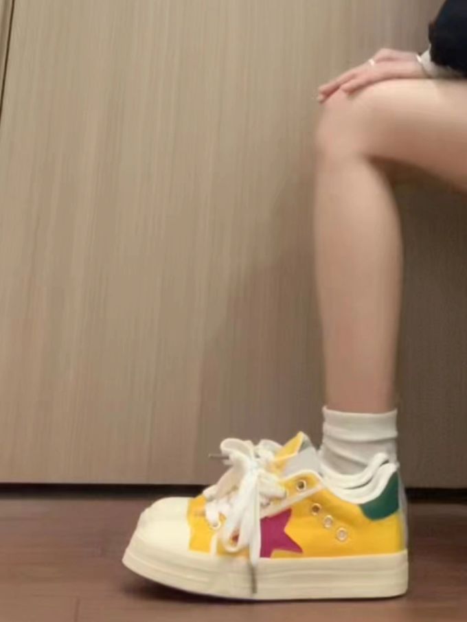 低帮 系带 布面