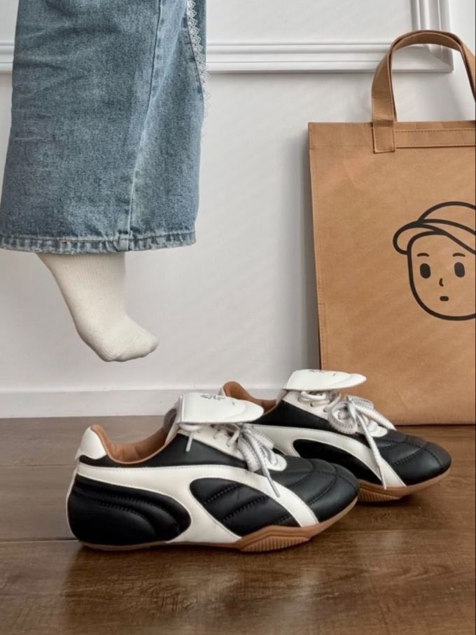 低帮 系带 皮革 