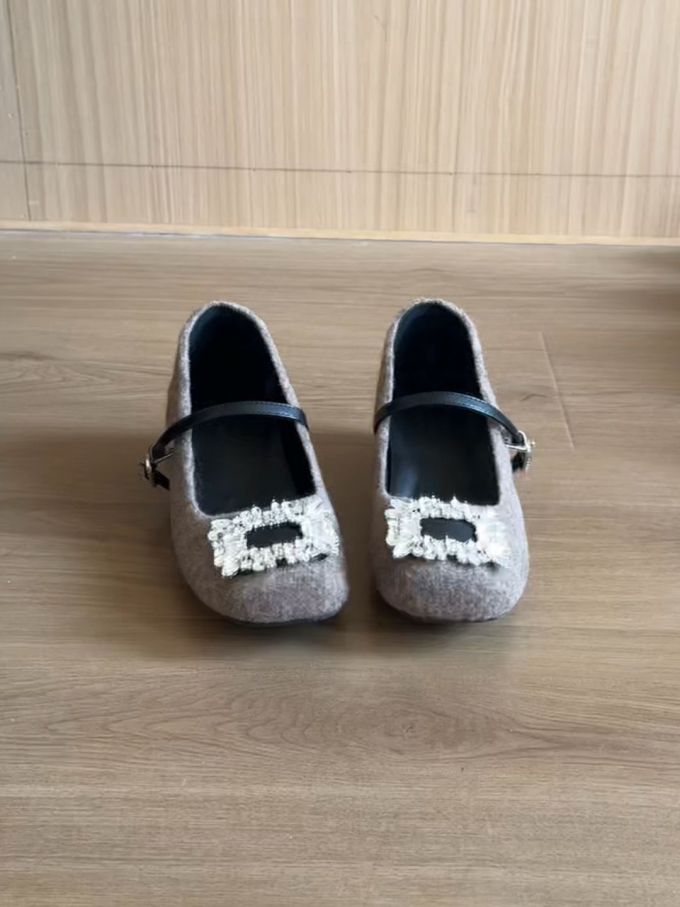 方头 袢扣 中口鞋 