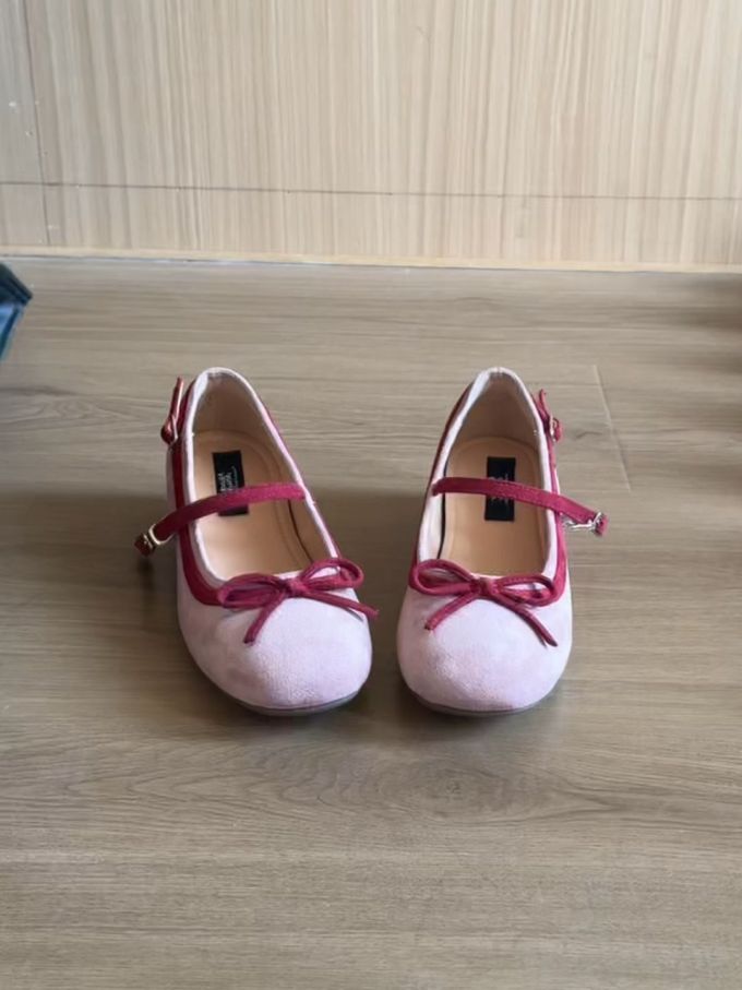 圆头 袢扣 中口鞋 皮革 