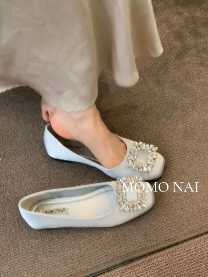 方头 低帮 一脚蹬 浅口鞋
