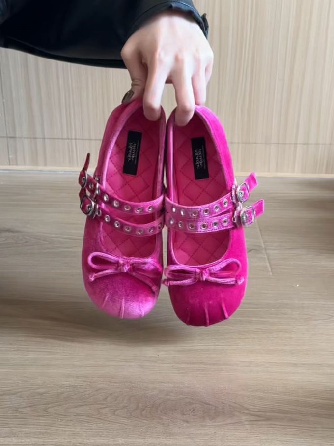 圆头 袢扣 浅口鞋 