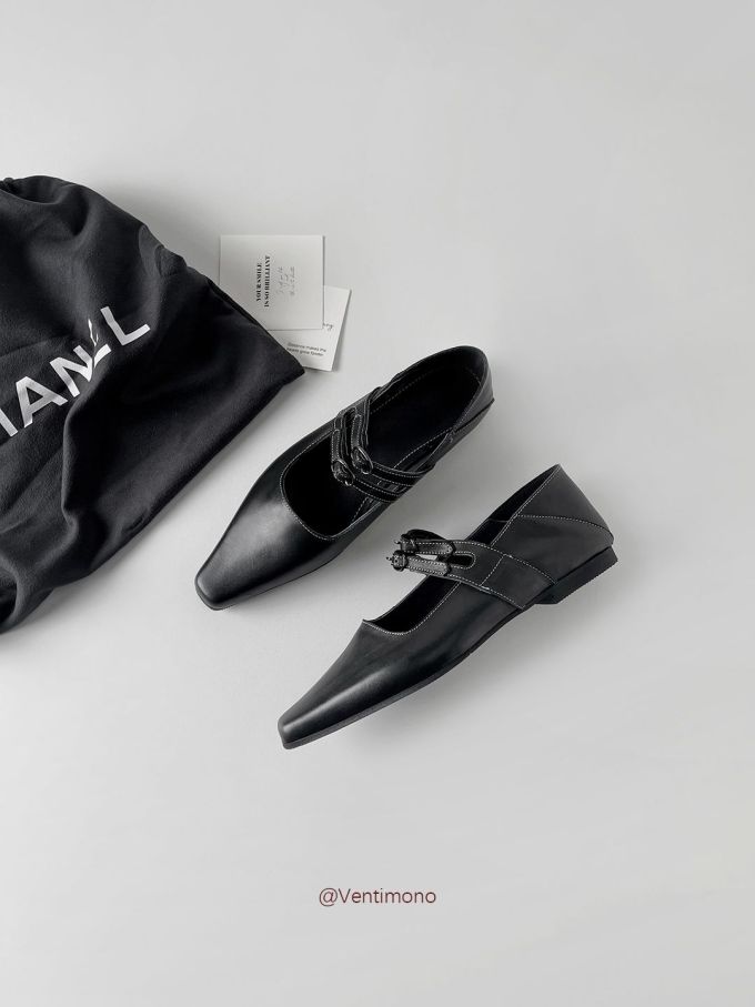 袢扣 中口鞋 皮革 