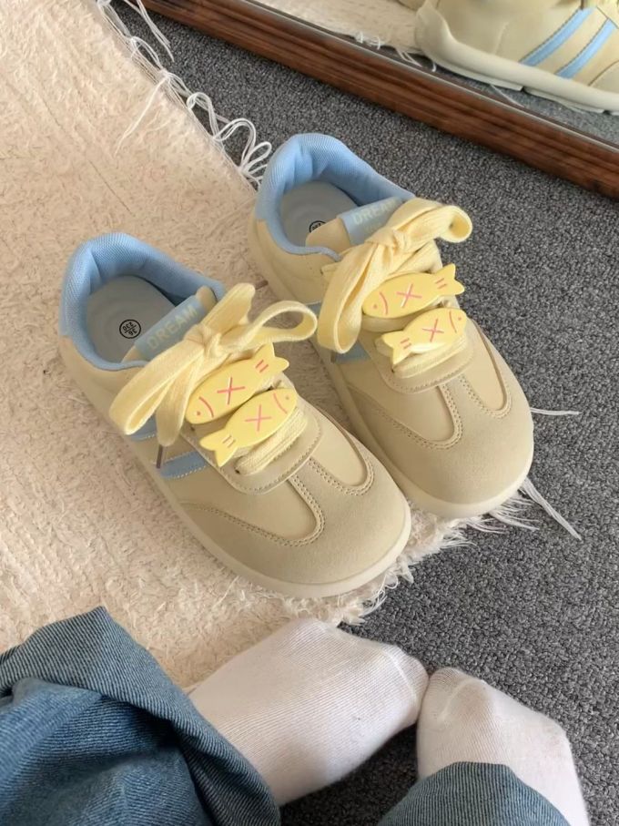 低帮 系带 魔术贴 皮革 