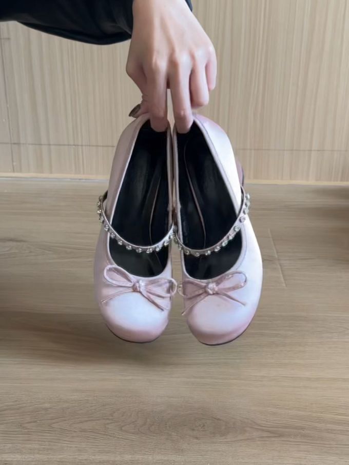 圆头 浅口鞋 皮革 