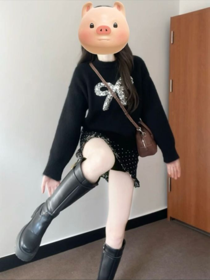 毛纺 基础袖 细针 蓝黑色