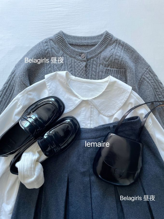 圆头 低帮 一脚蹬 深口鞋 皮革
