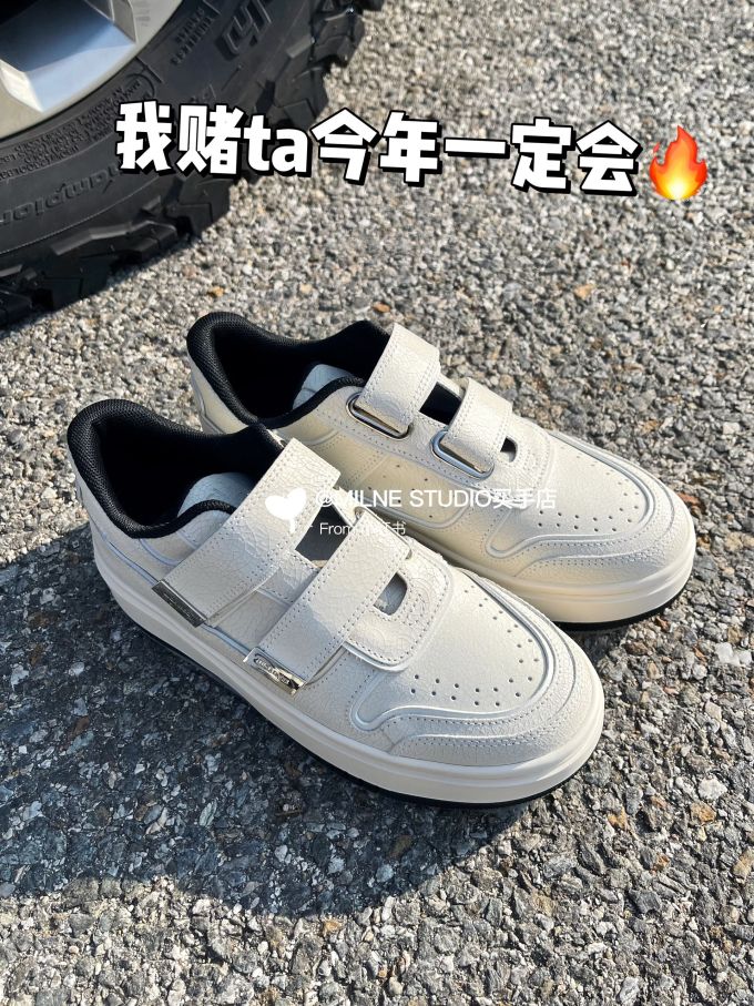 低帮 魔术贴 皮革