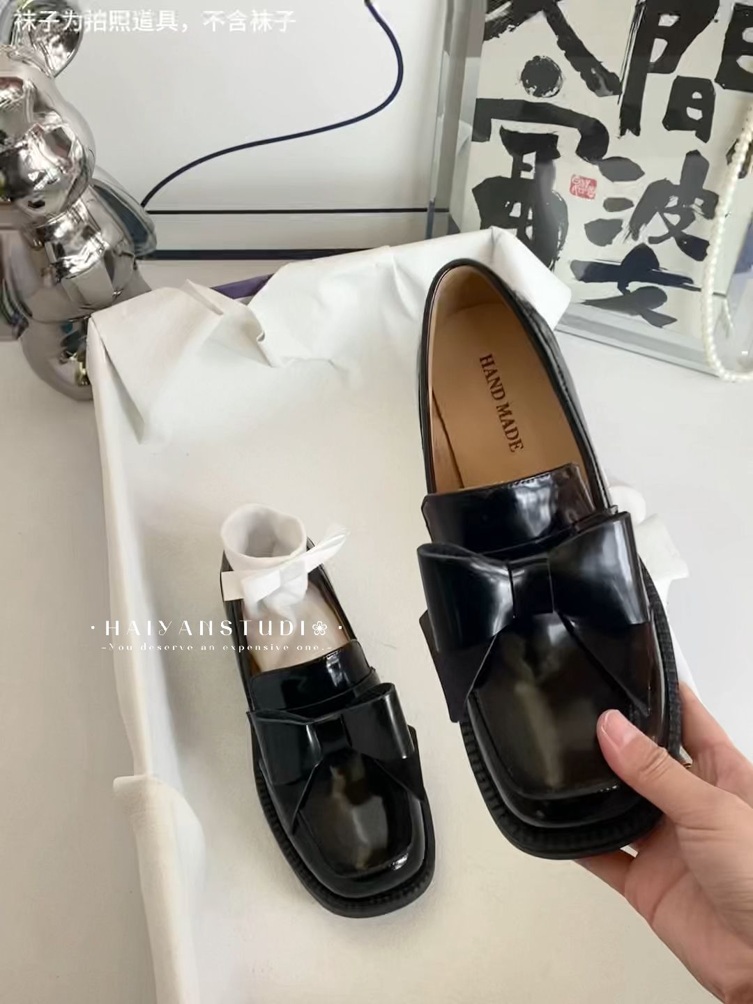 方头 袢扣 深口鞋 皮革  - VALI鞋履AI设计主图