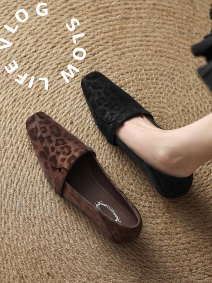 方头 低帮 中口鞋 皮革