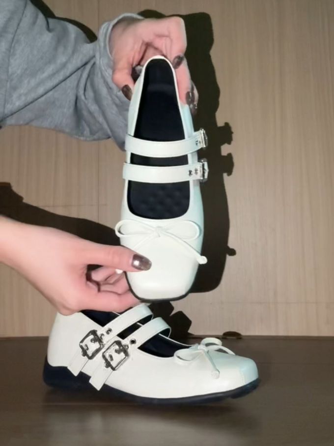 异形头-分趾 袢扣 中口鞋 皮革 