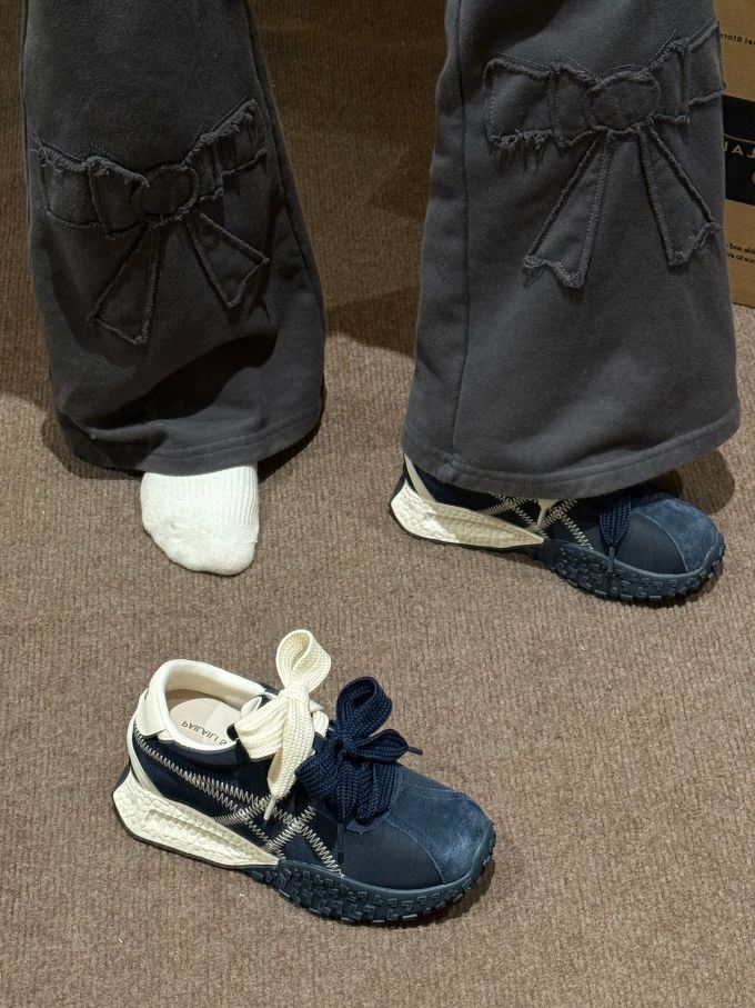 低帮 系带 布面