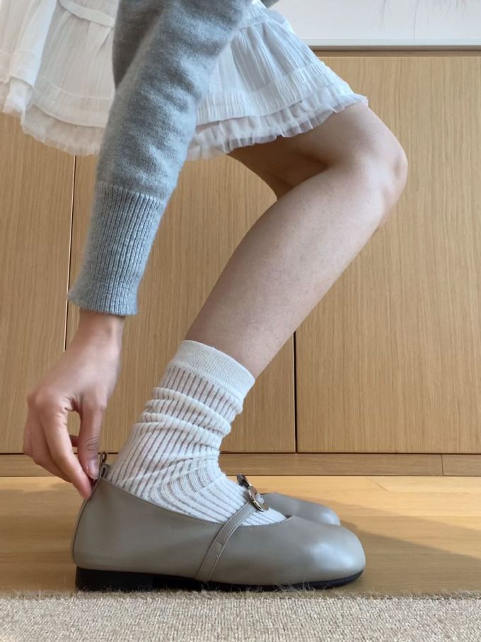 平底 中口鞋 皮革
