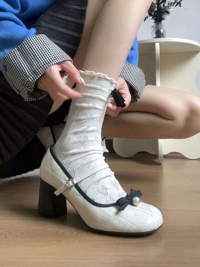 圆头 浅口鞋 皮革