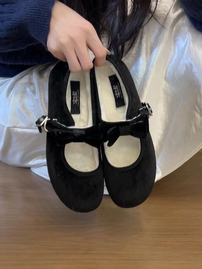 圆头 袢扣 中口鞋 皮革 