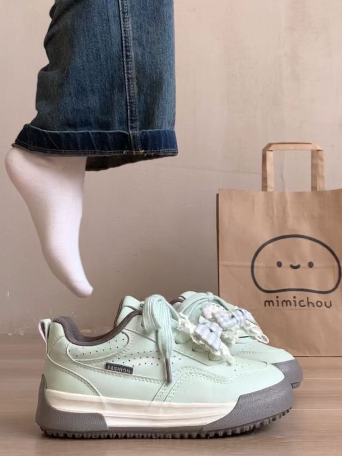 低帮 系带 皮革 