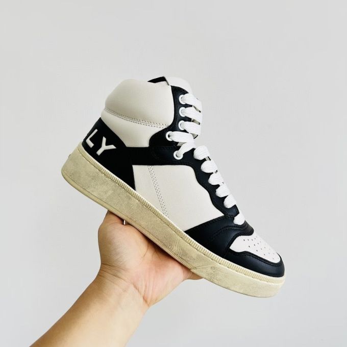 中帮 系带 皮革 