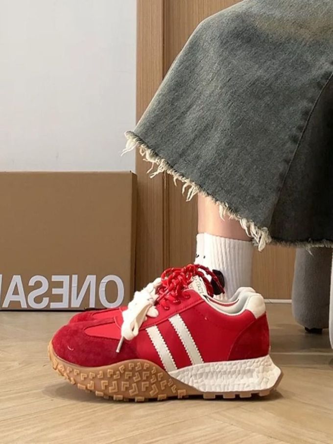 低帮 系带 皮革 