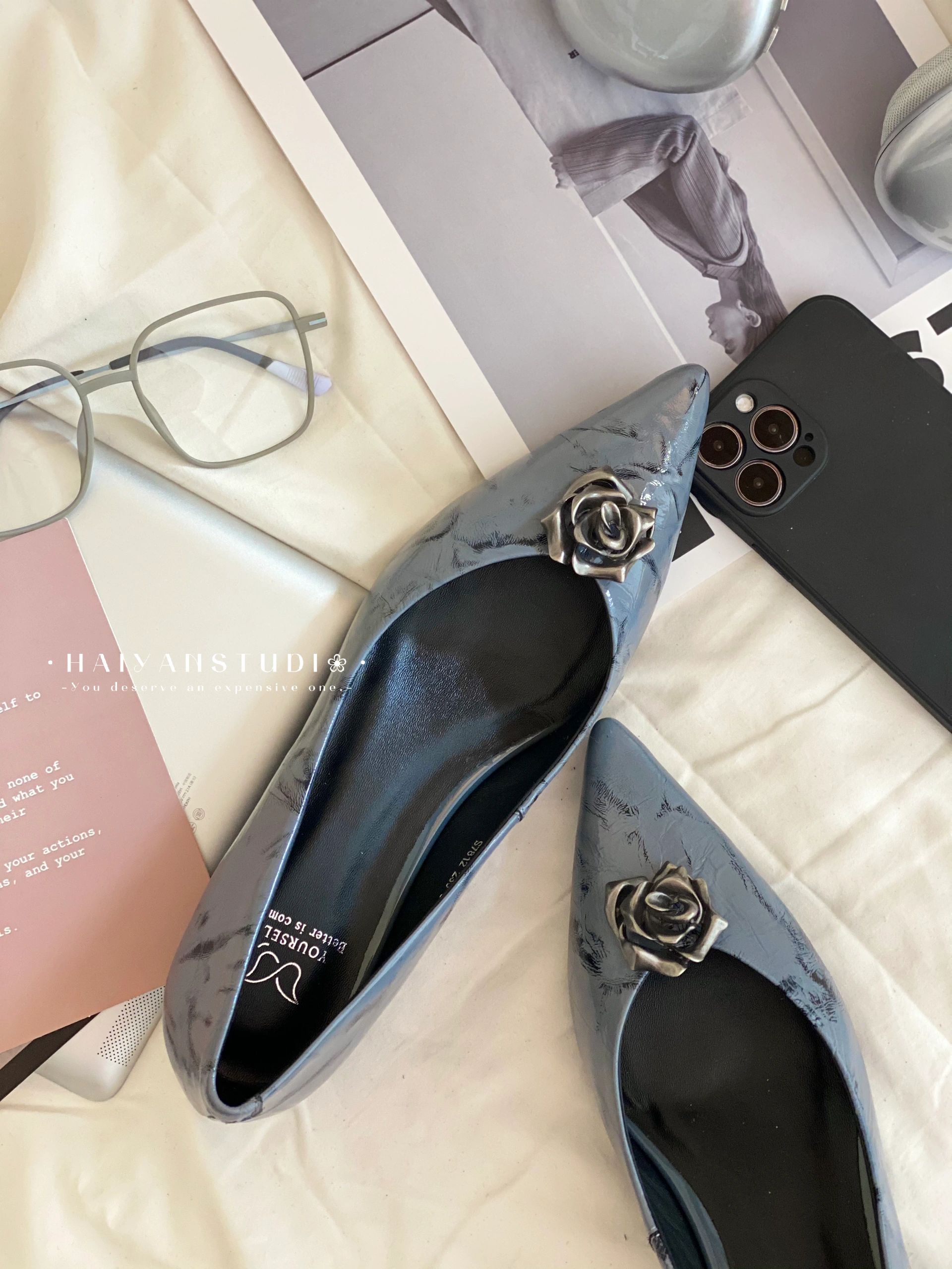 尖头 低帮 一脚蹬 浅口鞋 网纱  - VALI鞋履AI设计主图