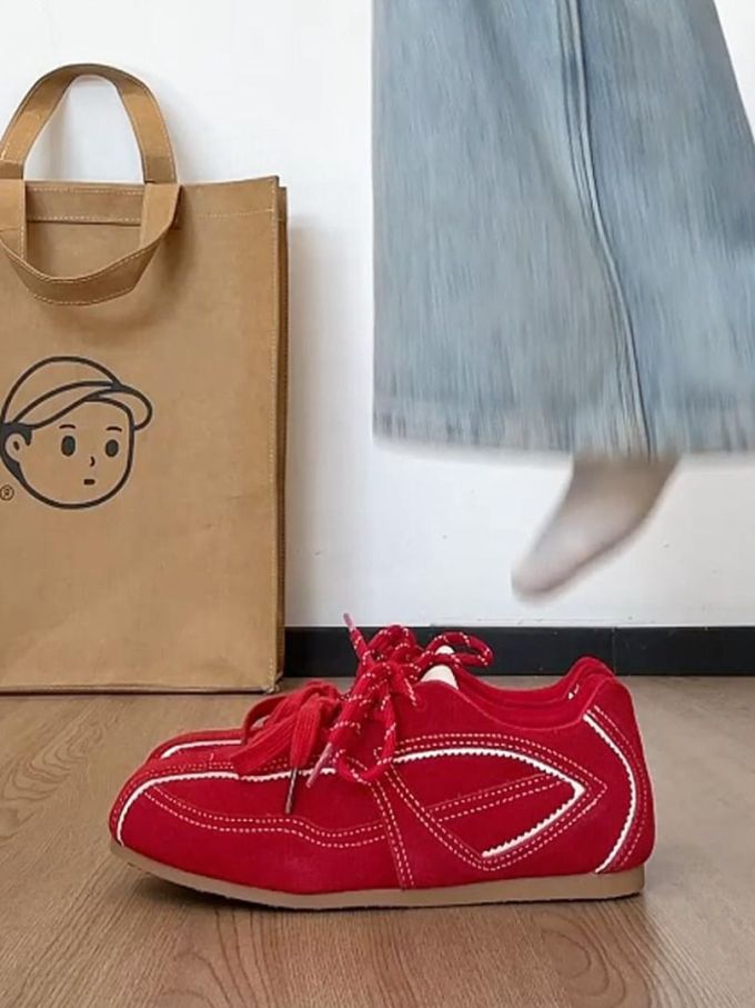 高帮 系带 皮革 