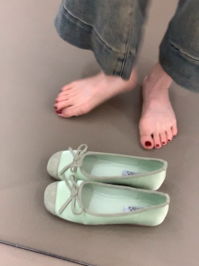 平底 圆头 一脚蹬 浅口鞋 皮革