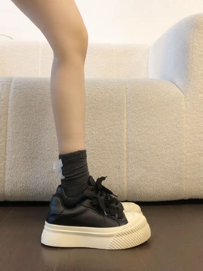 低帮 系带 皮革 