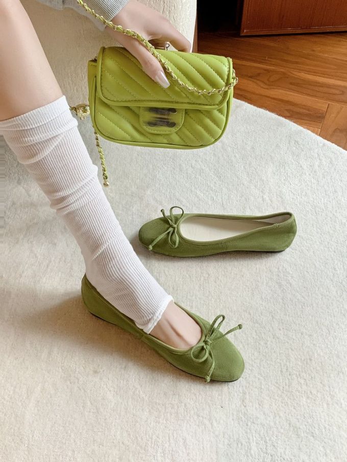 圆头 中口鞋 皮革 