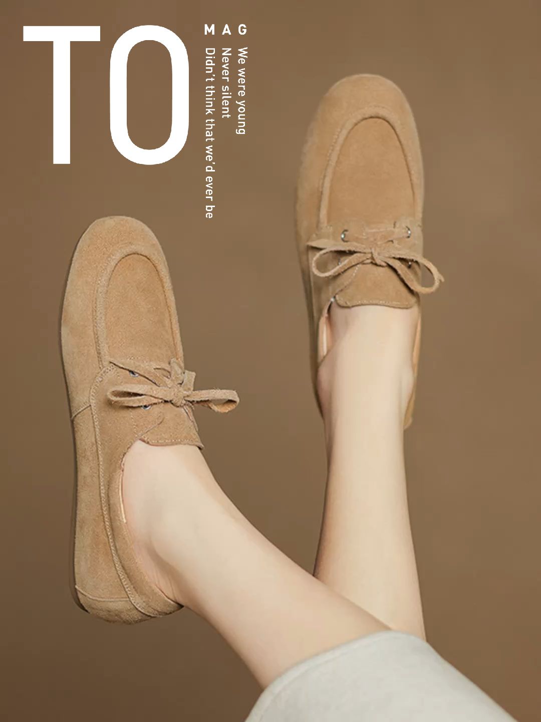 平底 圆头 低帮 深口鞋 皮革  - VALI鞋履AI设计主图