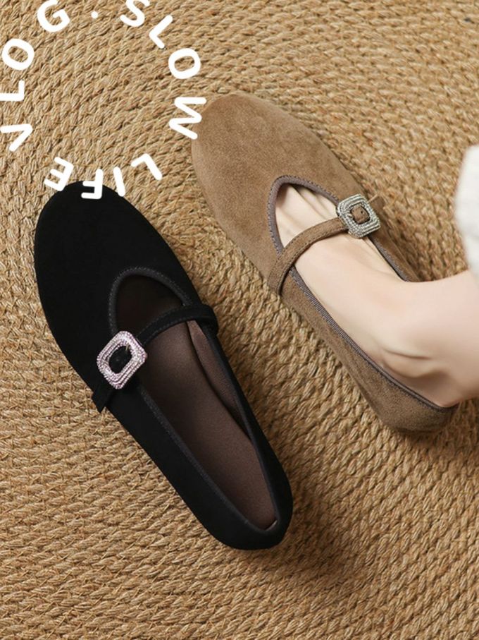 低帮 袢扣 浅口鞋 