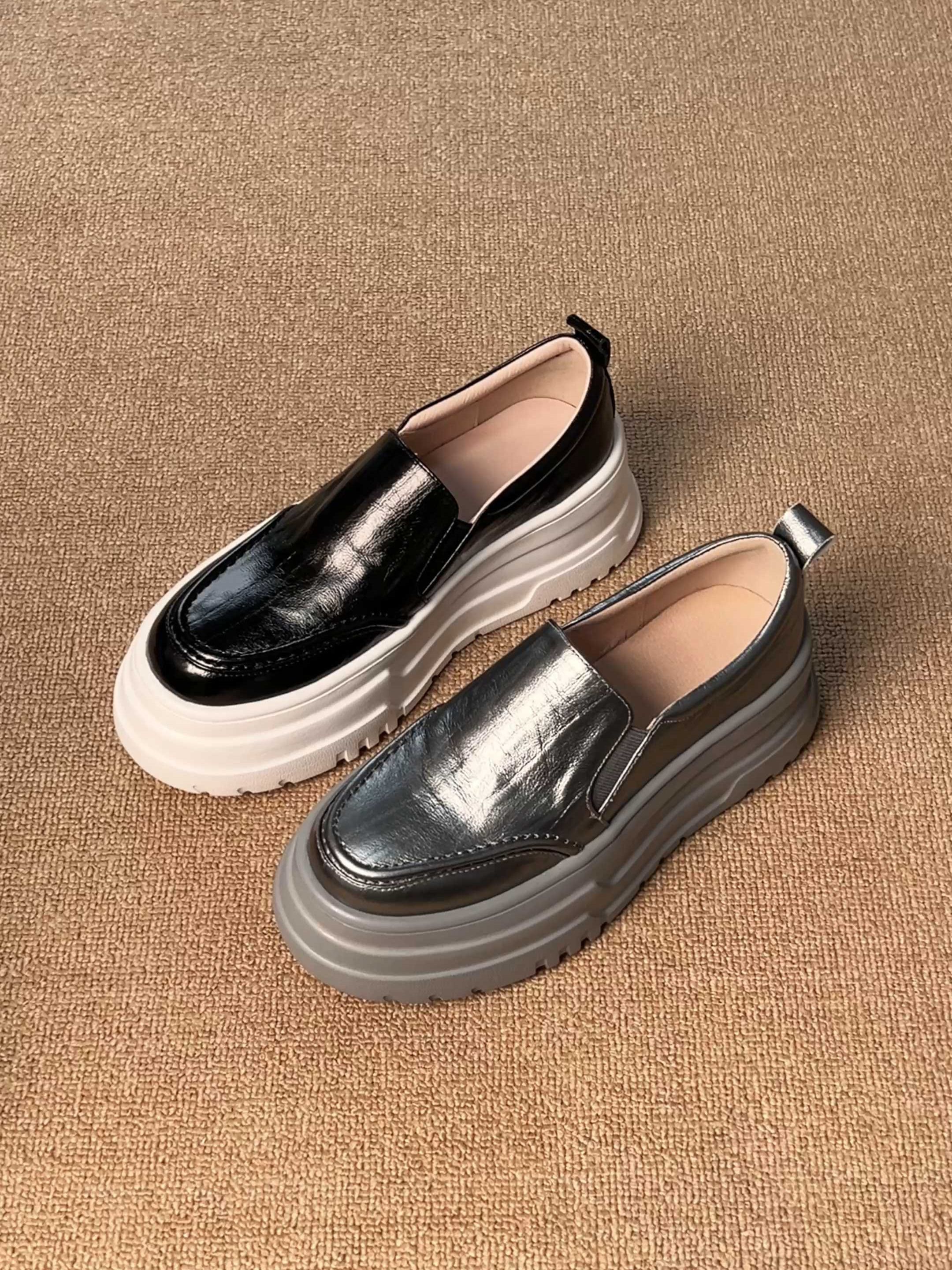 一脚蹬 皮革  - VALI鞋履AI设计主图