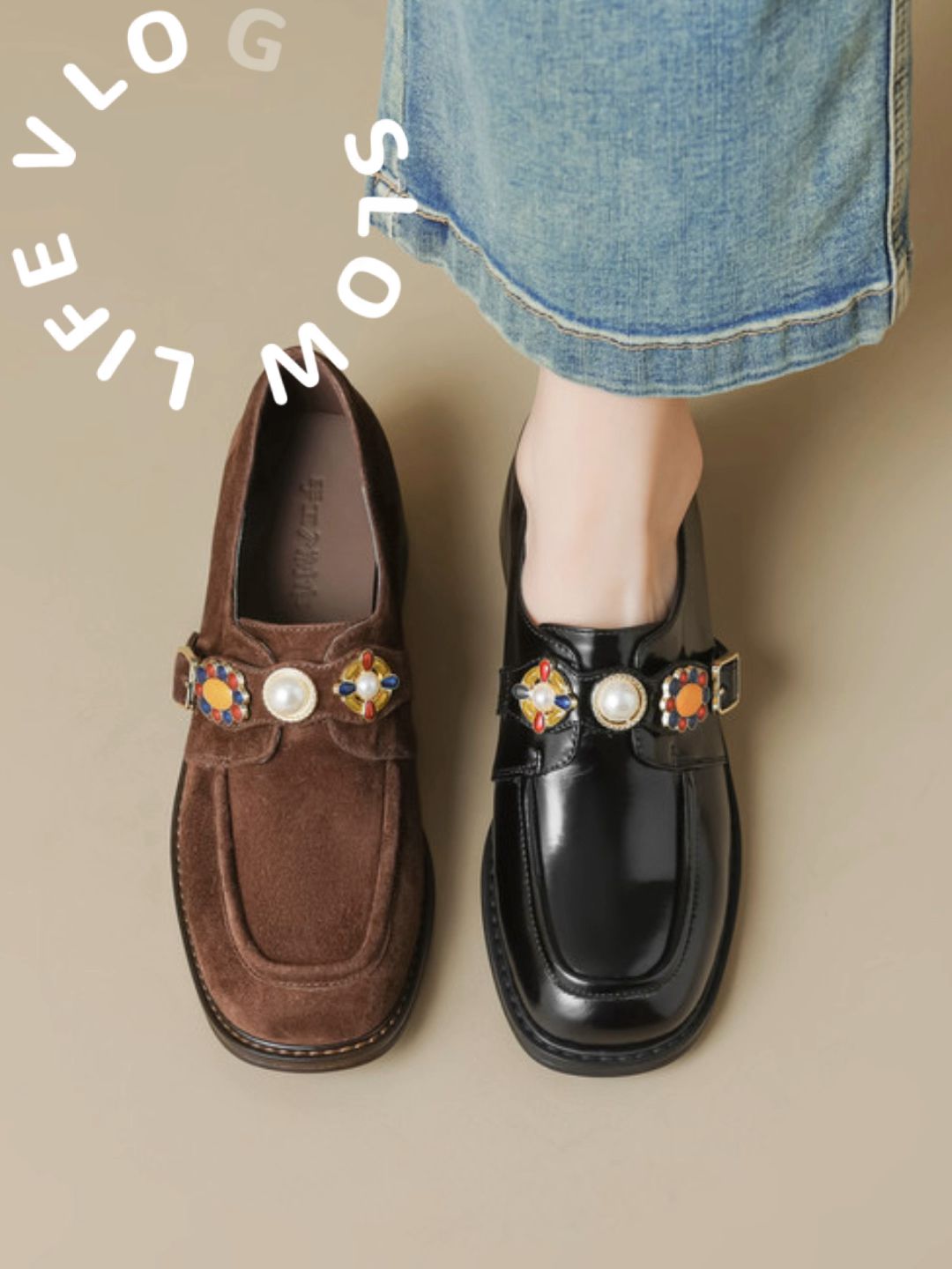 方头 深口鞋 皮革  - VALI鞋履AI设计主图