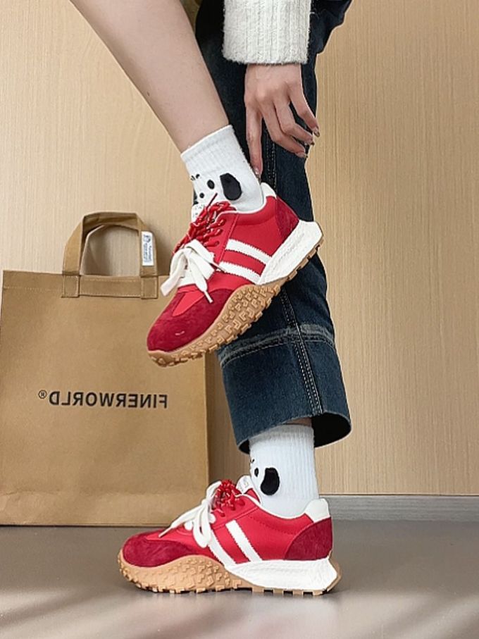 低帮 系带 皮革