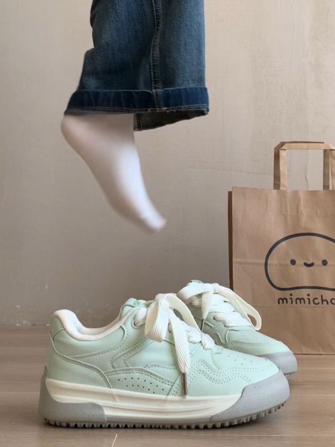 低帮 系带 皮革 