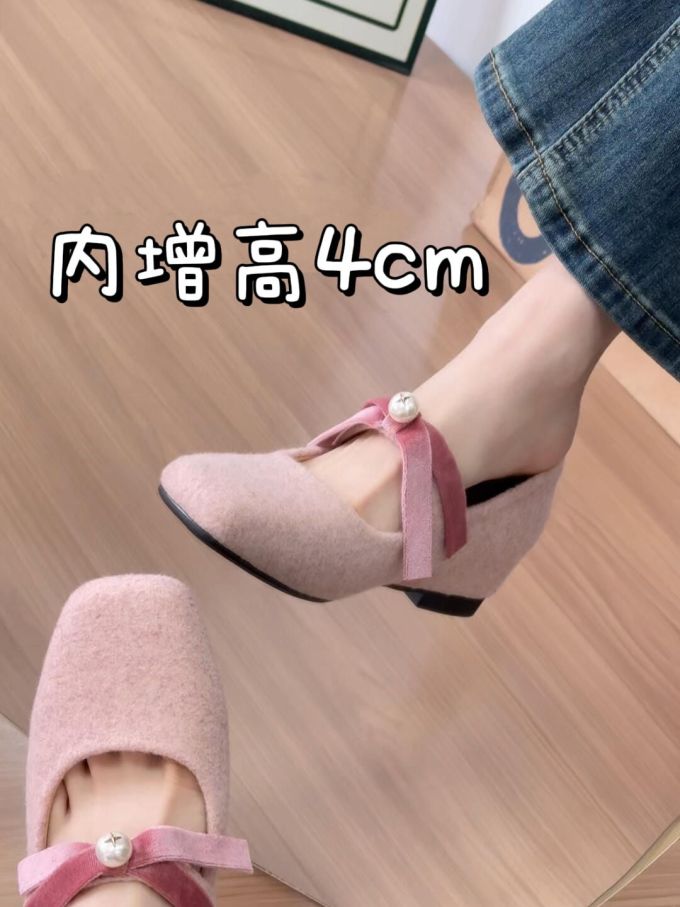 尖头 中口鞋 皮革 
