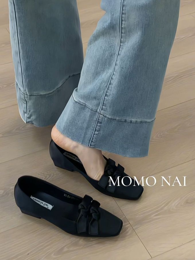 方头 低帮 一脚蹬 浅口鞋