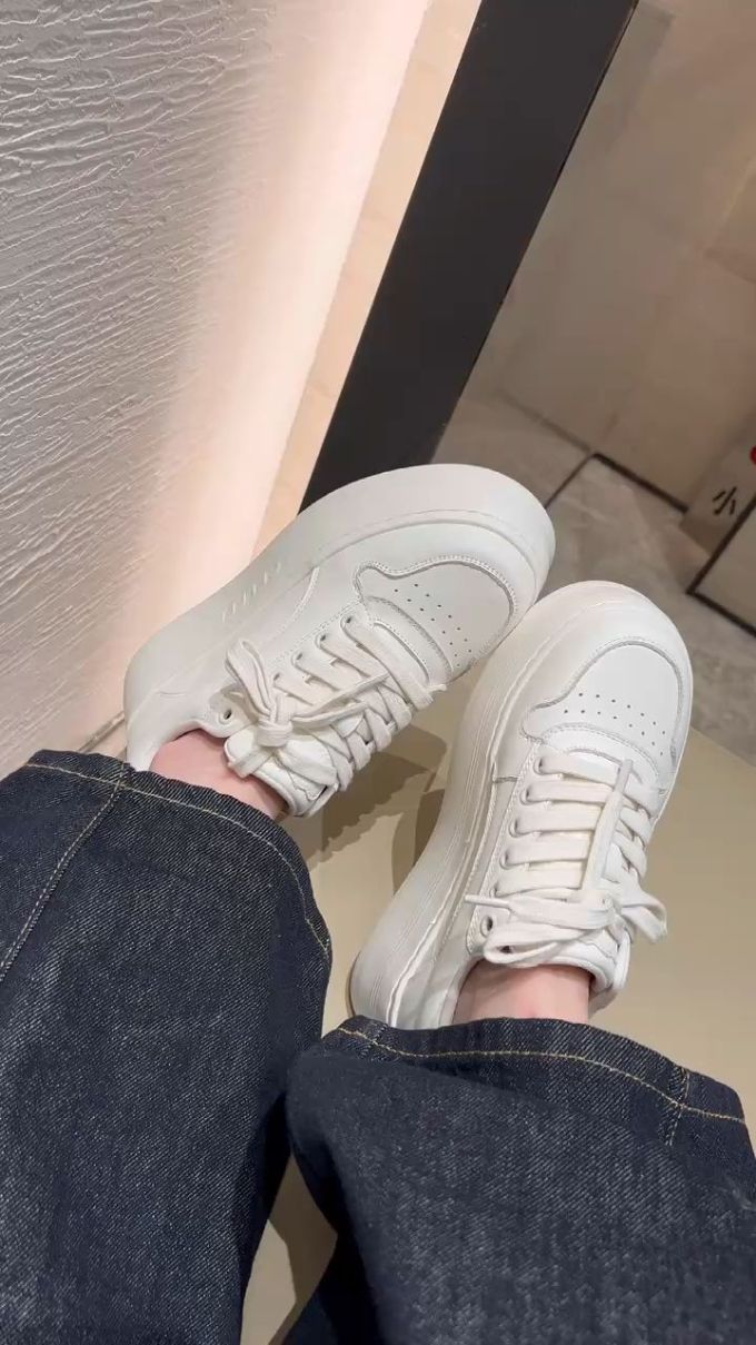 低帮 系带 皮革 