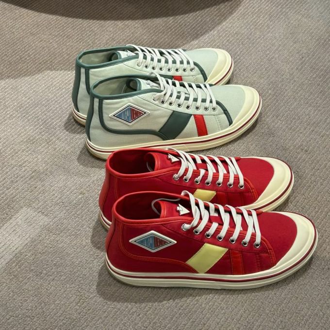高帮 系带 布面 