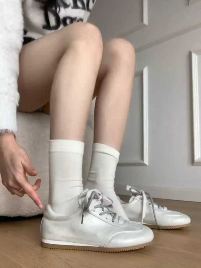 低帮 系带 皮革 