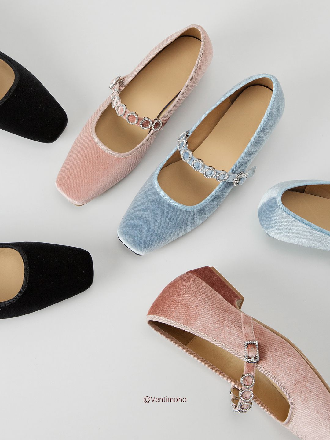 方头 浅口鞋 布面  - VALI鞋履AI设计主图