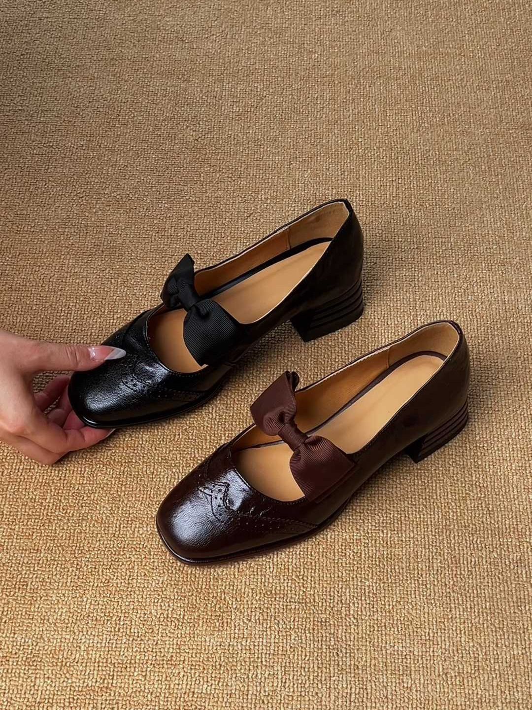 圆头 中口鞋 皮革  - VALI鞋履AI设计主图