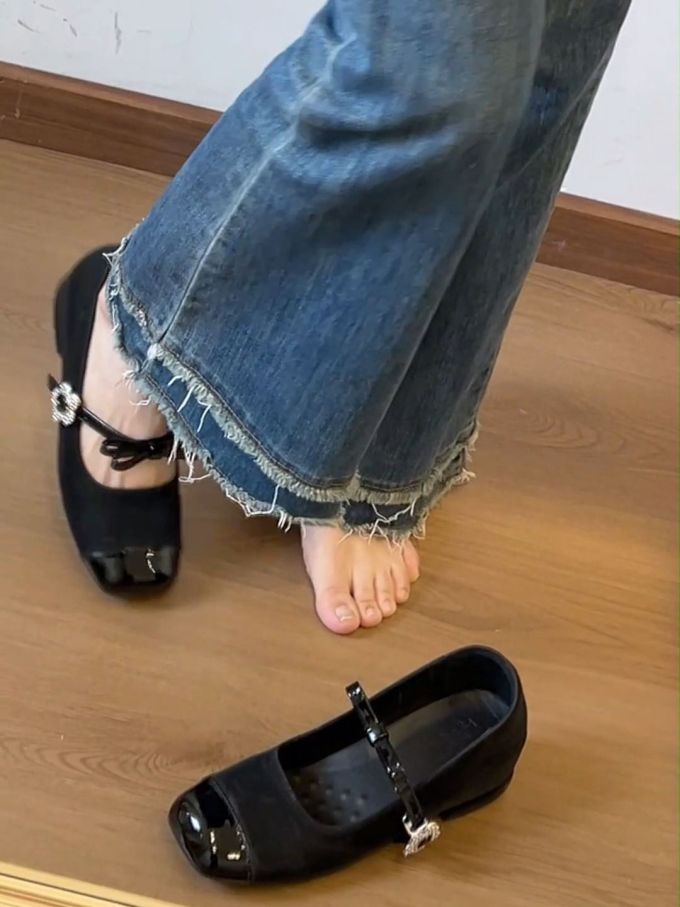 袢扣 中口鞋 皮革 