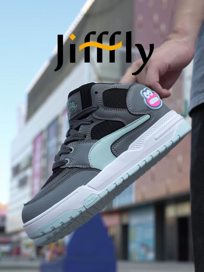 中帮 系带 皮革 