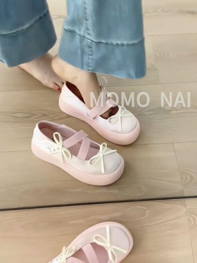 圆头 松紧带 浅口鞋 皮革