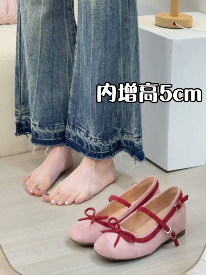圆头 低帮 浅口鞋 皮革 