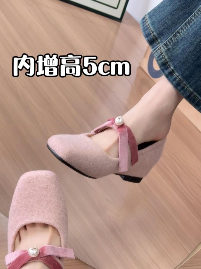 尖头 中口鞋 皮革