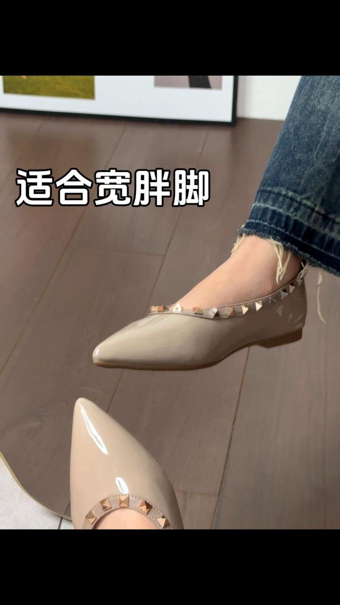 尖头 低帮 浅口鞋 皮革 
