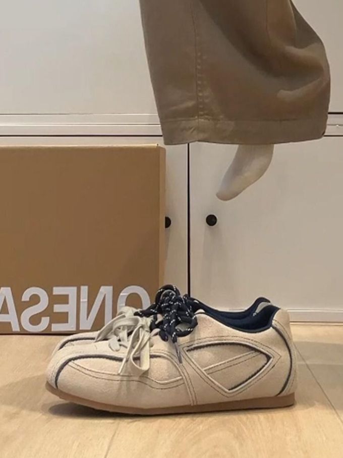 低帮 系带 皮革 
