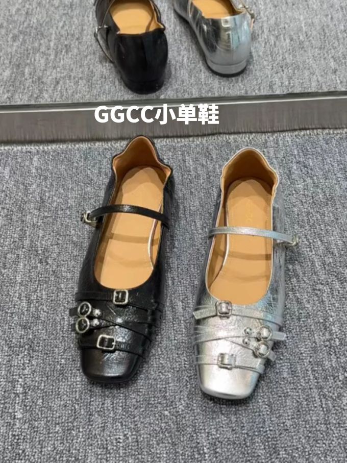 方头 袢扣 中口鞋 皮革 