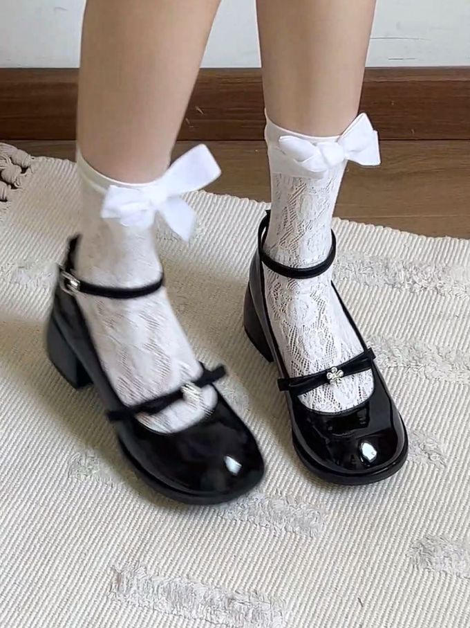 圆头 袢扣 中口鞋 皮革