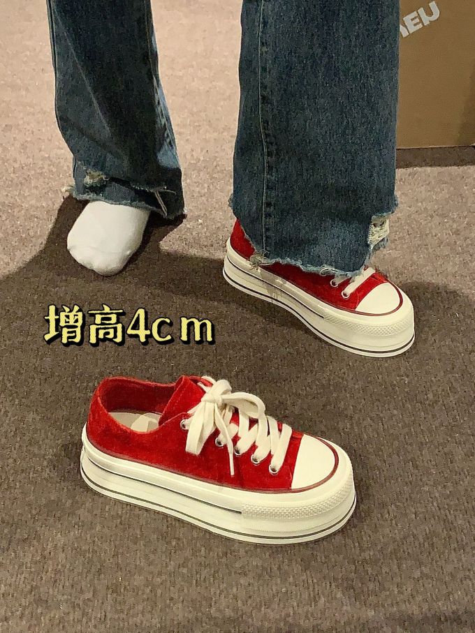 低帮 系带 布面
